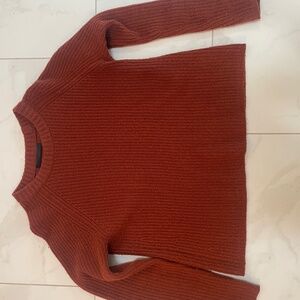 Jenni Kayne Fisherman Cashmere Sweater rust color